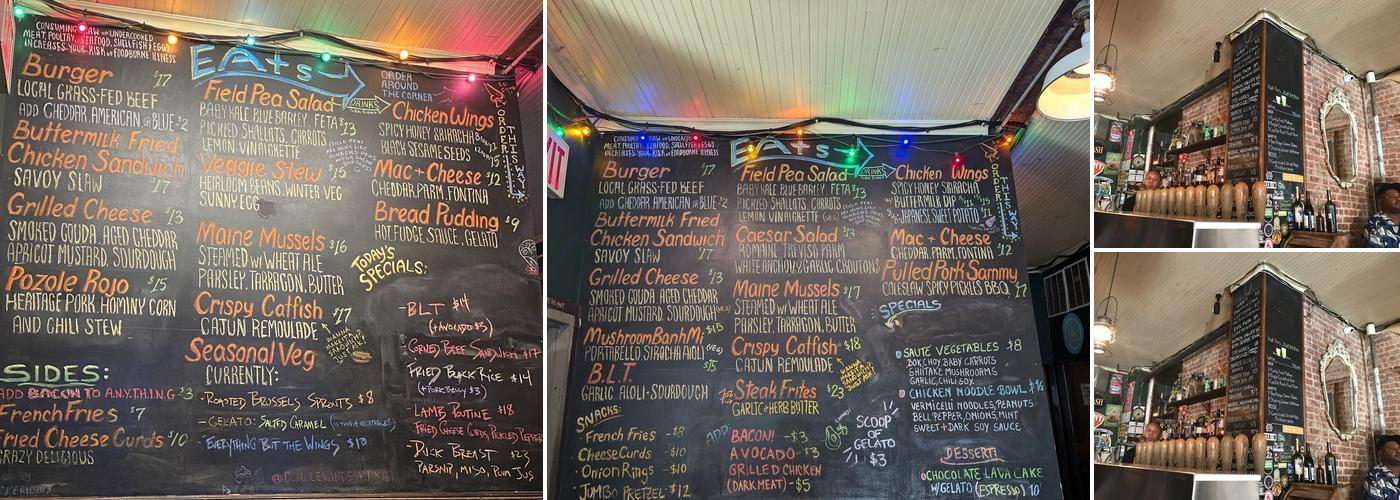 The Double Windsor Menu