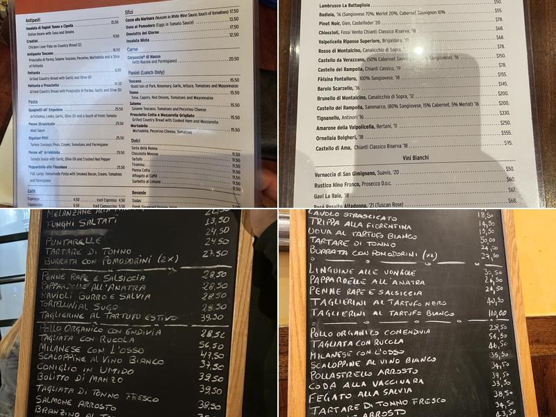Bar Pitti Menu