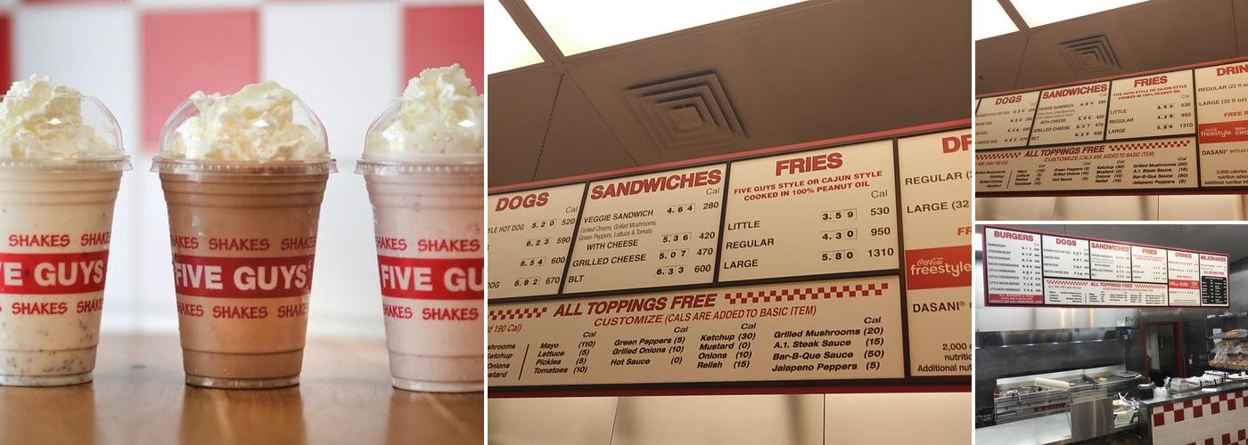 Five Guys Menu