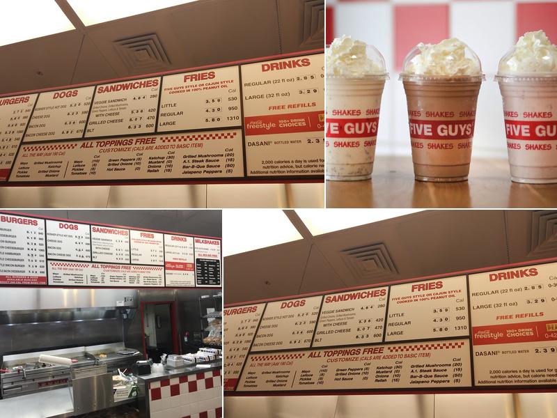 Five Guys Menu