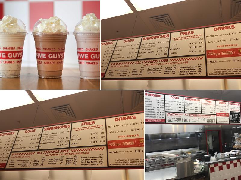 Five Guys Menu