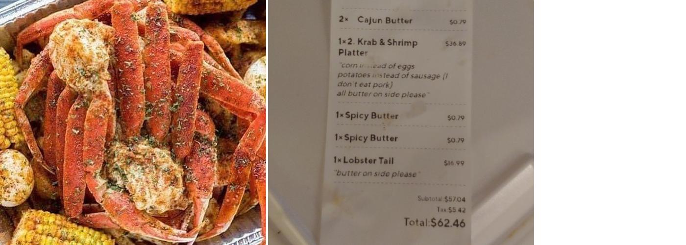 KRAB KINGZ SEAFOOD Menu