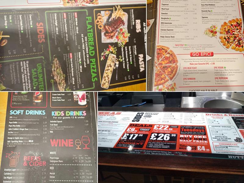 Pizza Hut Restaurant Menu