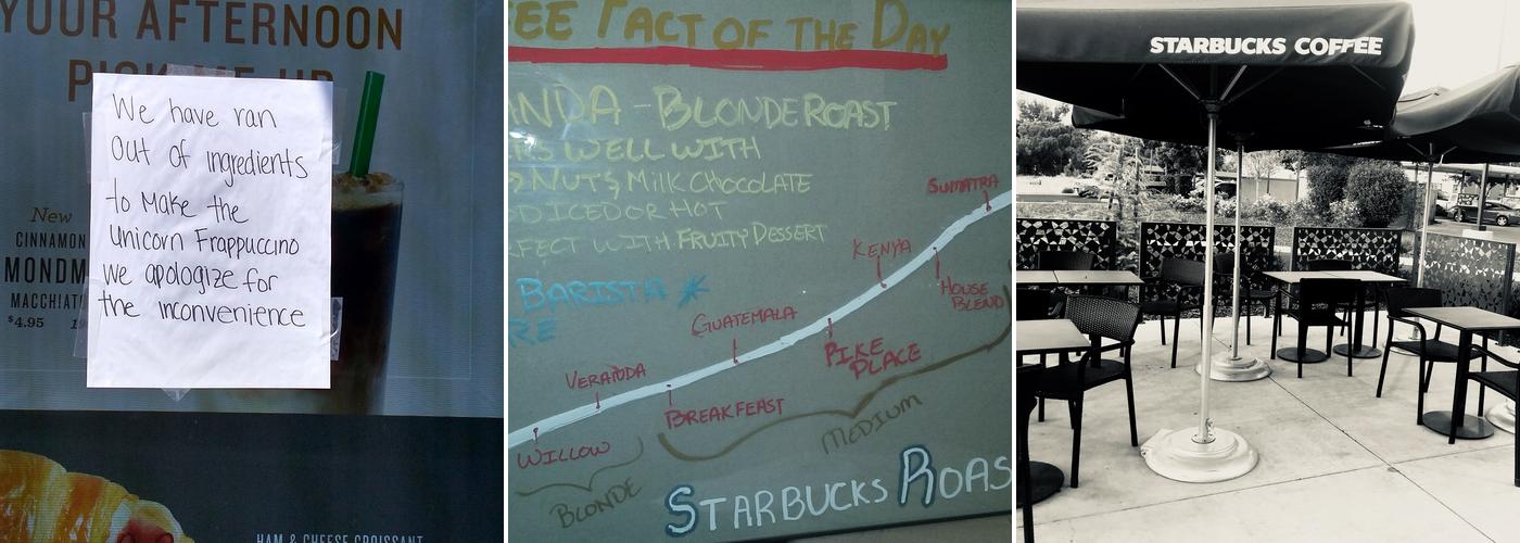 Starbucks Menu