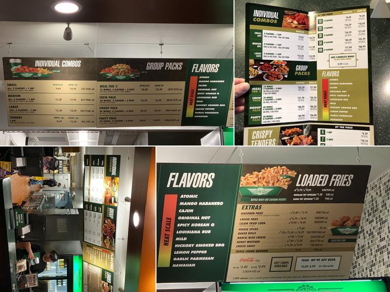 Wingstop Menu