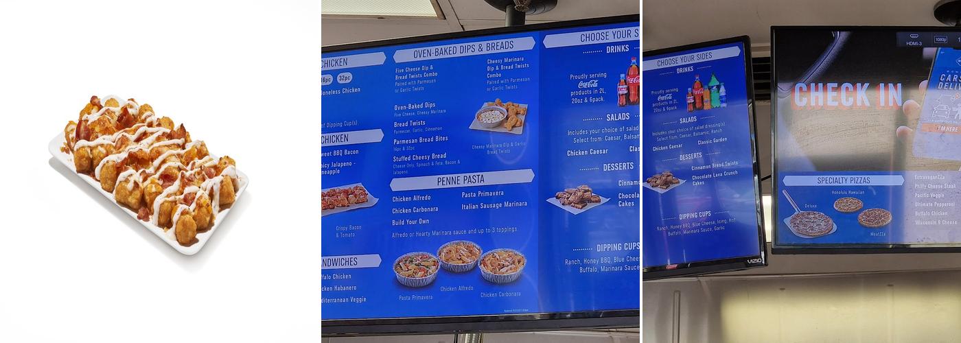Domino's Pizza Menu