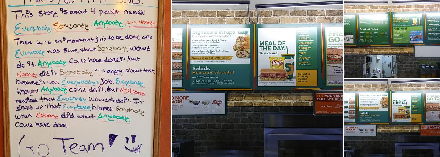 Subway Menu