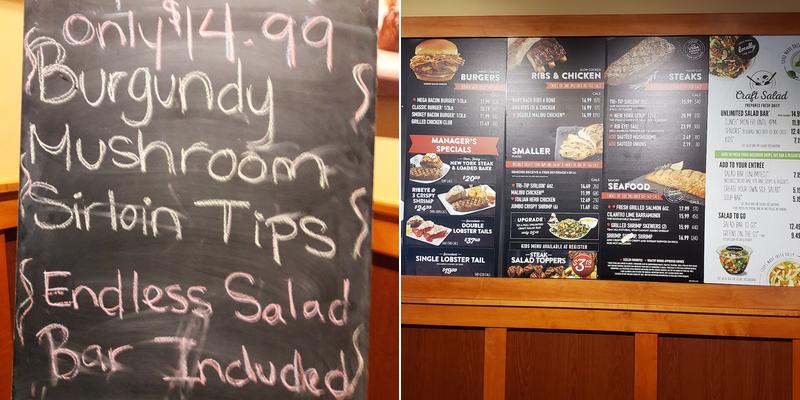 Sizzler - Auburn Menu