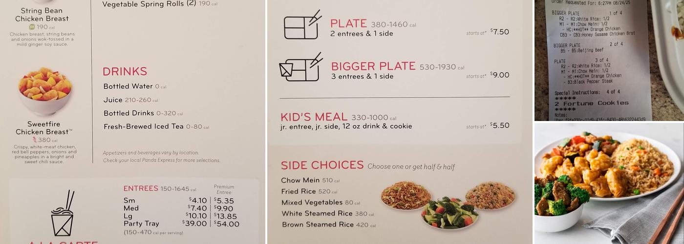 Panda Express Menu