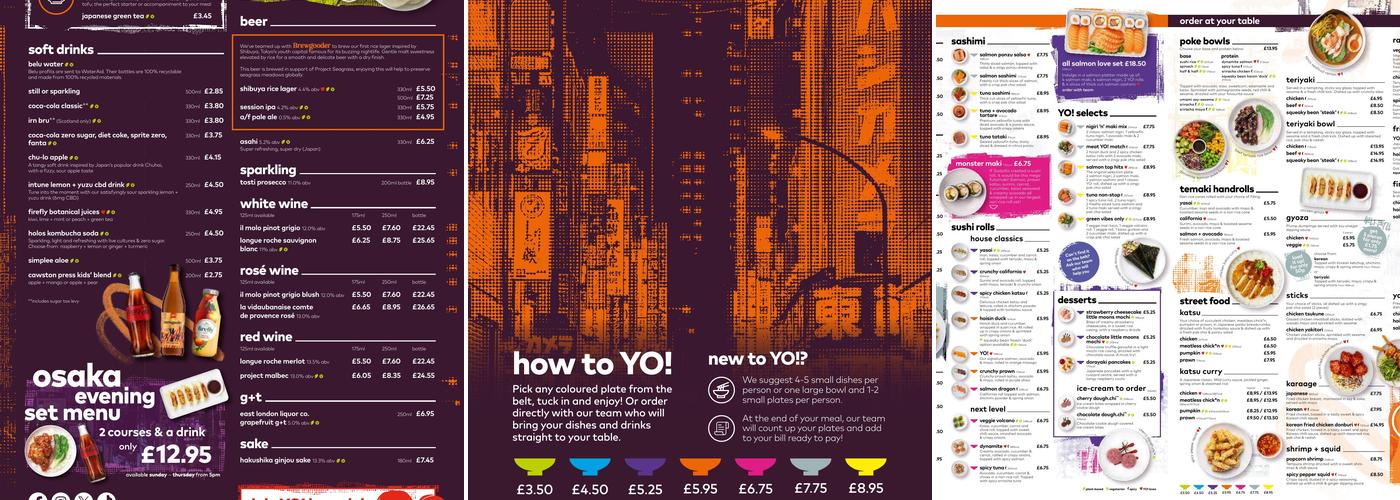 YO! Basildon Langdon Hills Tesco Kiosk Menu