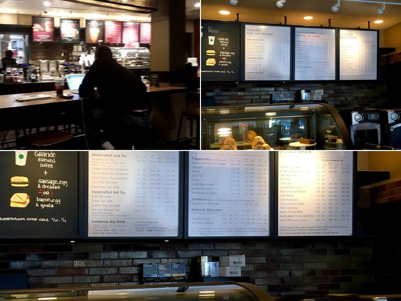 Starbucks Menu