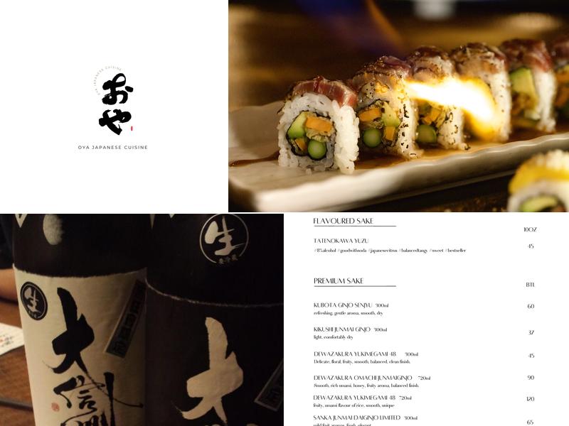 Oya Japanese Cuisine Sun Peaks Menu