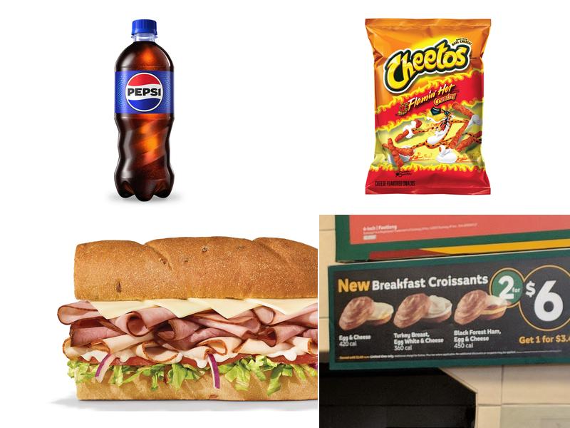 Subway Menu