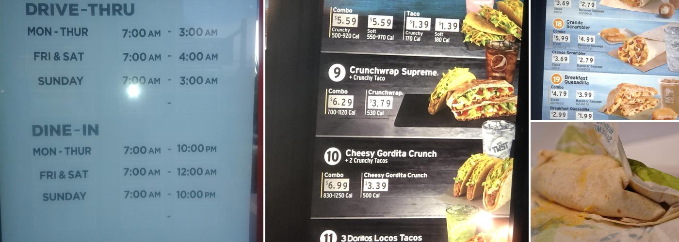 Taco Bell Menu
