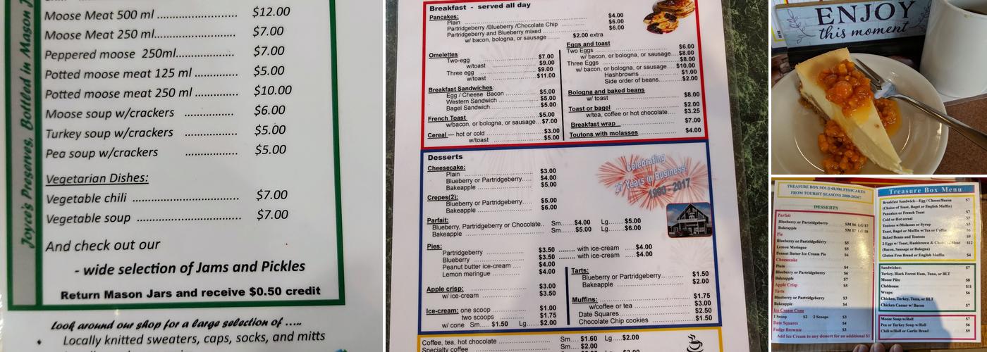 Treasure Box Menu