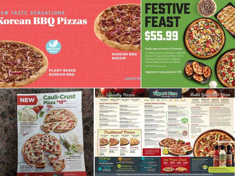 Topper's Pizza - Georgetown Menu