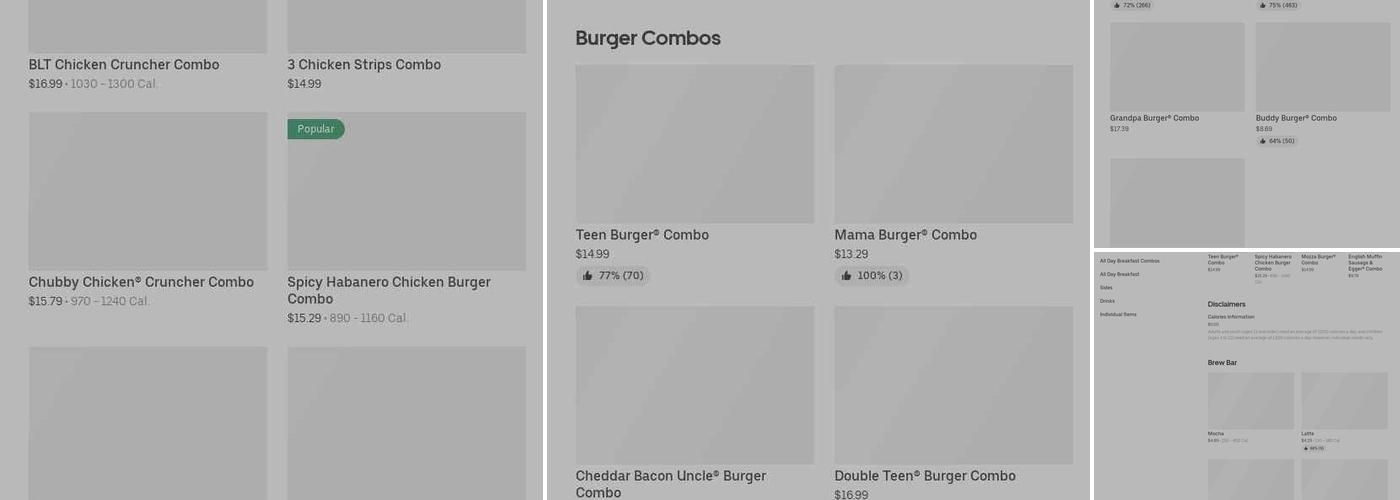 A&W Canada Menu