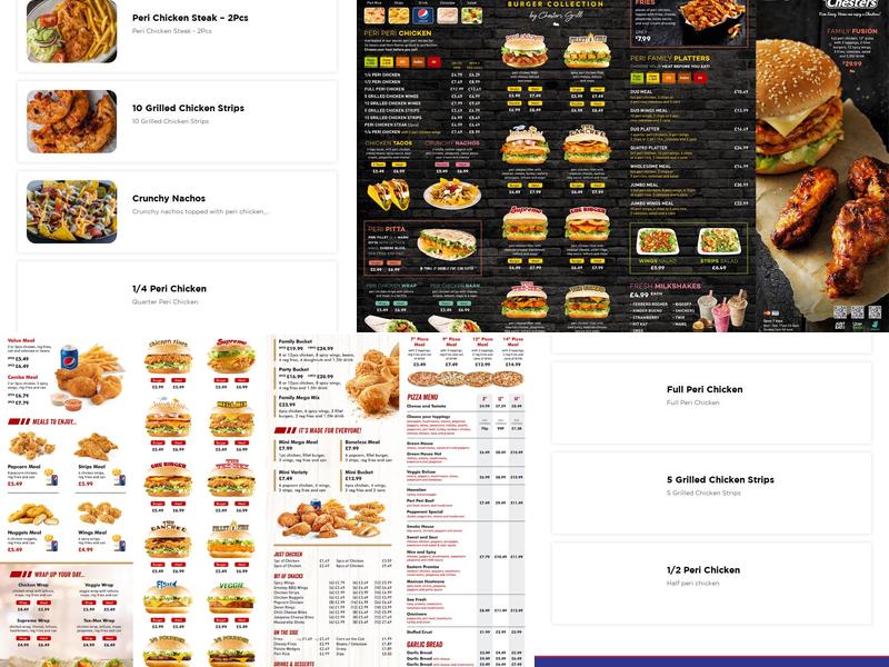 Chesters Chicken Lewisham Menu