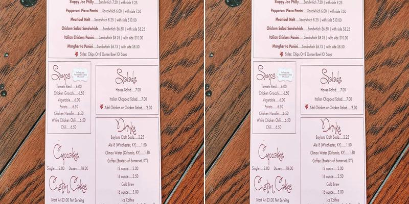 Brandi's Bakery and Bistro LLC Menu