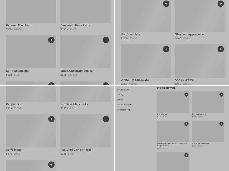 Starbucks Menu