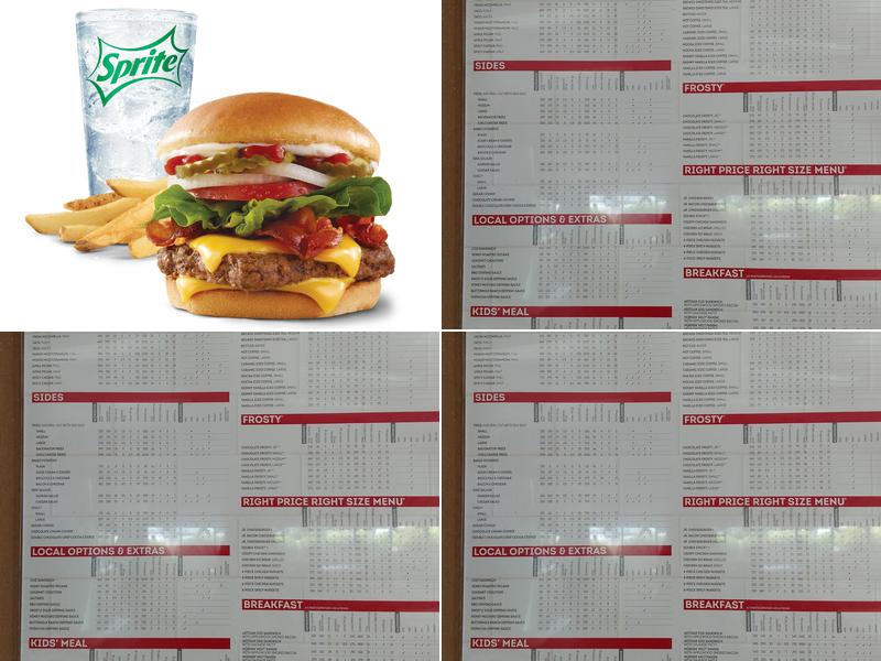 Wendy's Menu