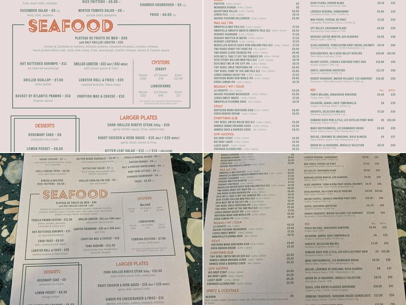 The Gas Station Menu