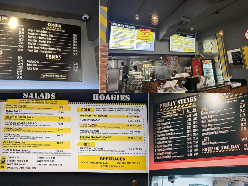 Loading Zone Philly Steaks Menu