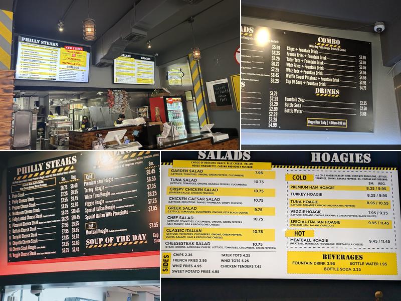 Loading Zone Philly Steaks Menu