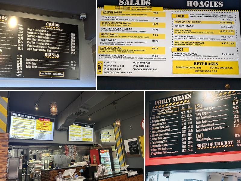 Loading Zone Philly Steaks Menu
