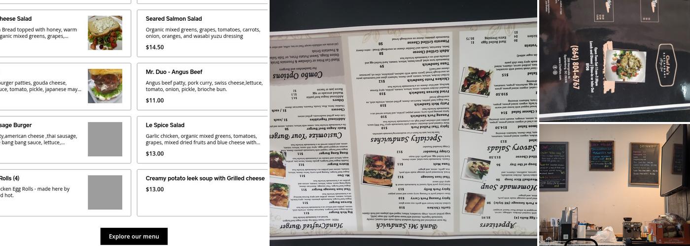Chef Ae's Menu