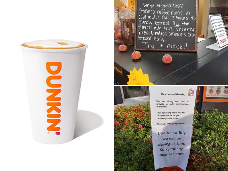 Dunkin' Menu