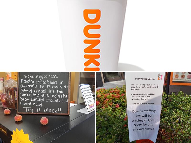 Dunkin' Menu