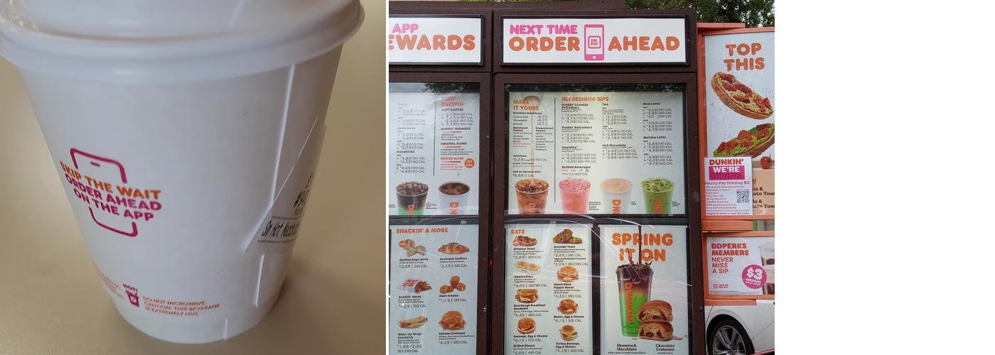 Dunkin' Menu