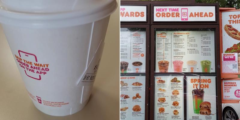 Dunkin' Menu