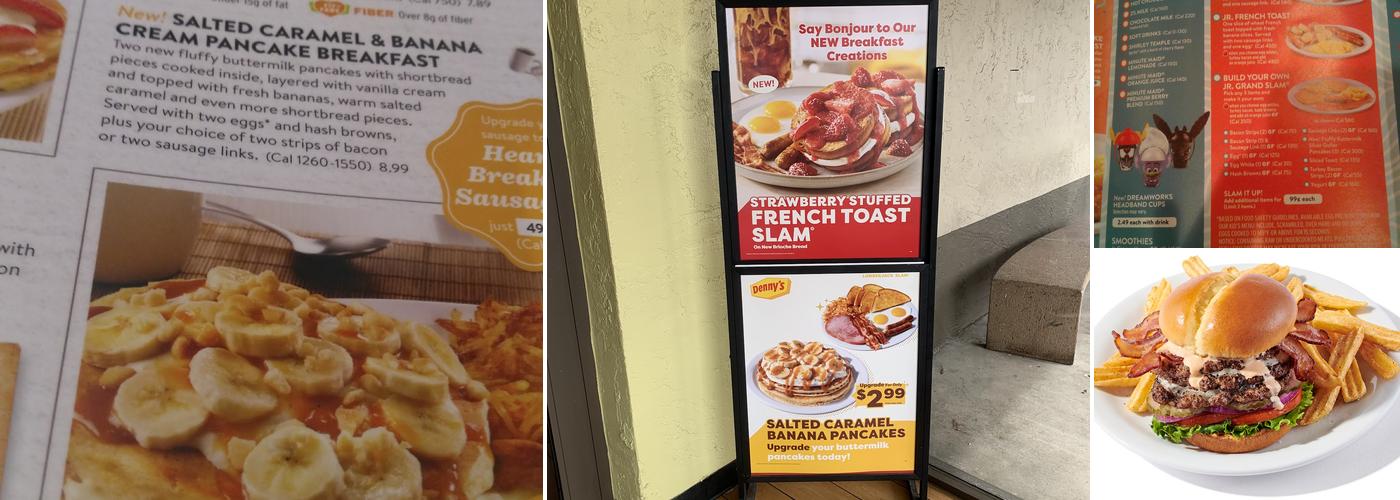 Denny's Restaurant Menu