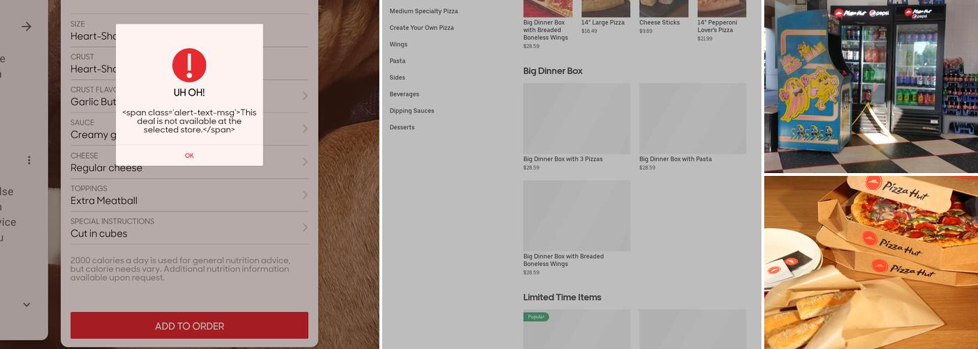 Pizza Hut Menu