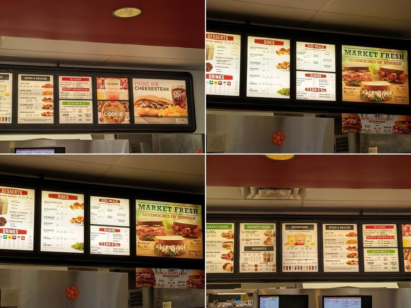 Arby's Menu