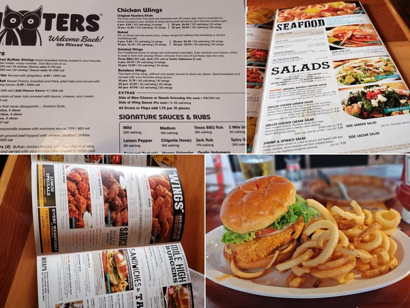 Hooters Menu