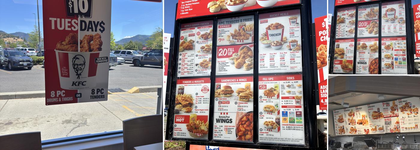 KFC Menu
