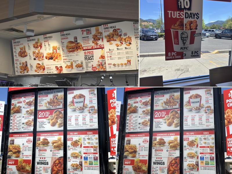KFC Menu