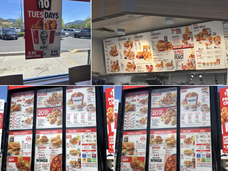 KFC Menu