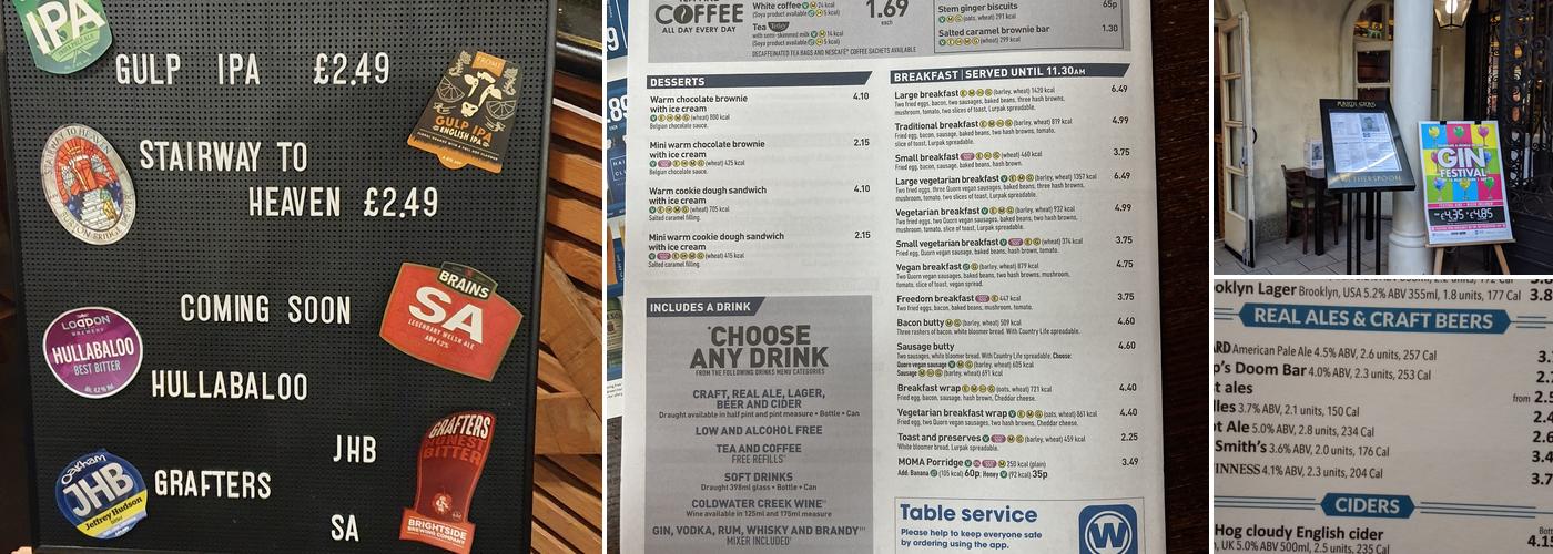 Mardi Gras - JD Wetherspoon Menu