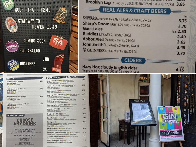 Mardi Gras - JD Wetherspoon Menu