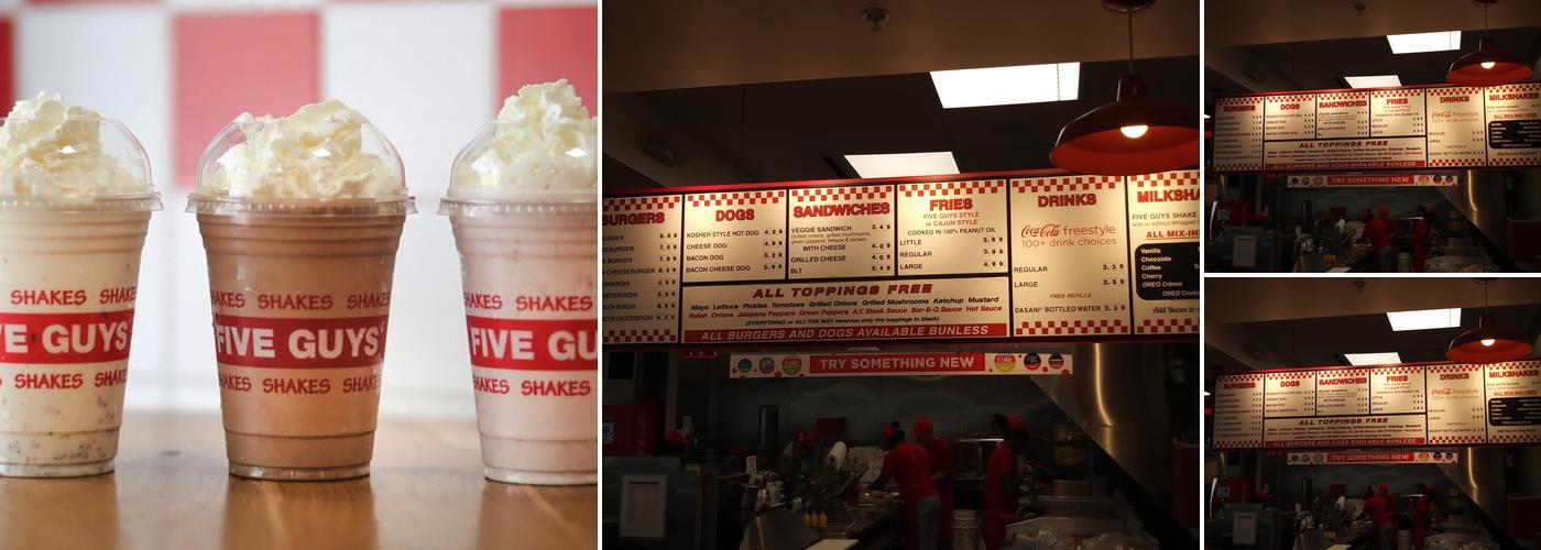 Five Guys Menu