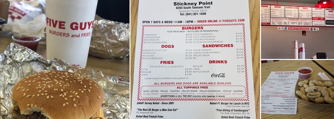 Five Guys Menu
