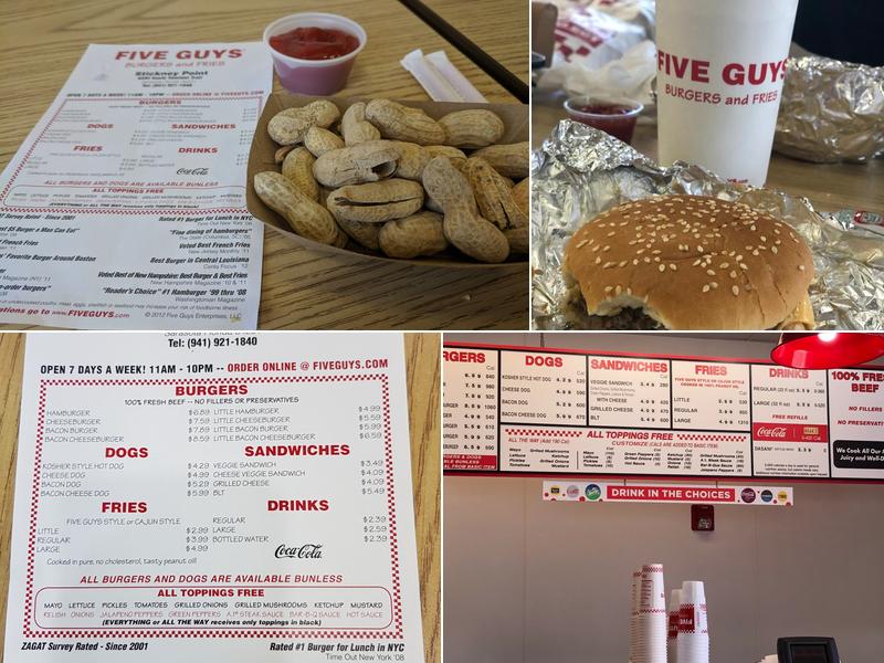 Five Guys Menu