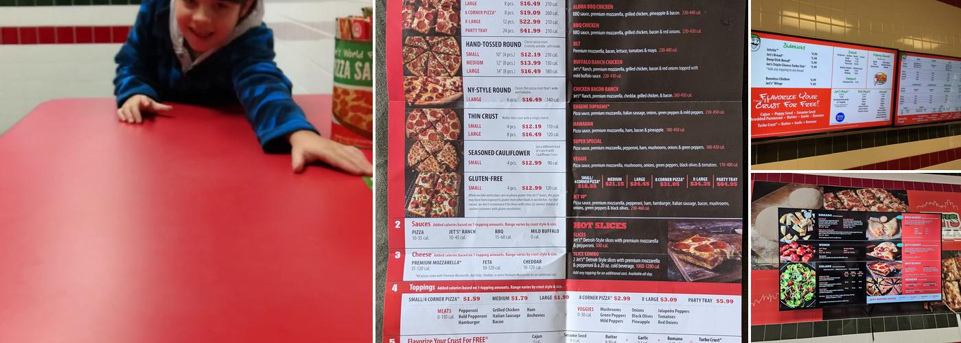 Jet's Pizza Menu