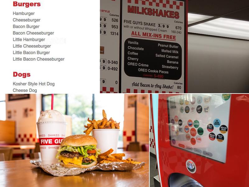 Five Guys Menu