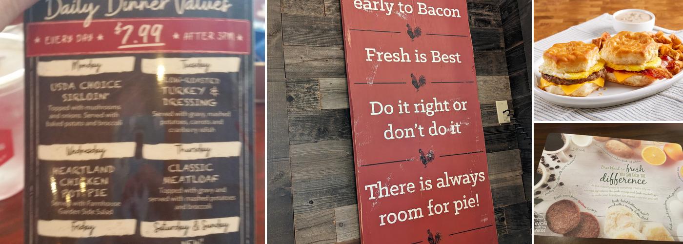Bob Evans Menu