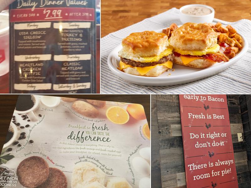 Bob Evans Menu